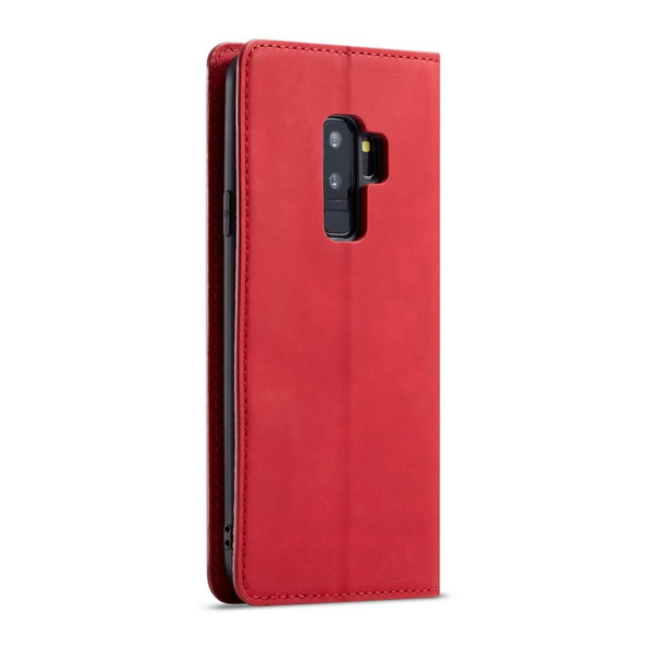 Galaxy S9+ Forwenw Dream Series Oil Edge Strong Magnetism Horizontal Flip Leather Case with Holder & Card Slots & Wallet & Photo Frame(Red)