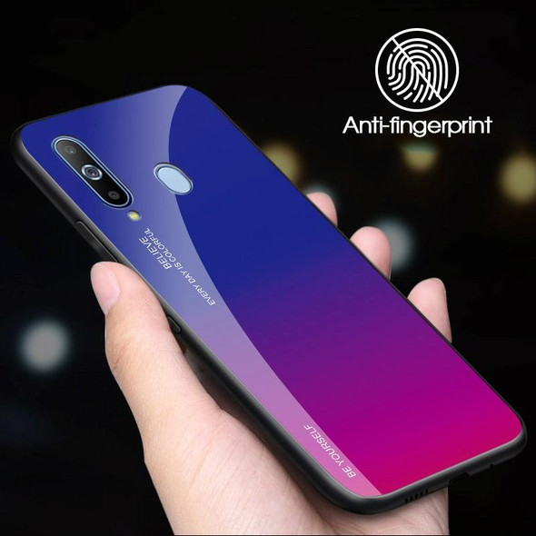 Galaxy A8s Gradient Color Glass Case(Yellow)