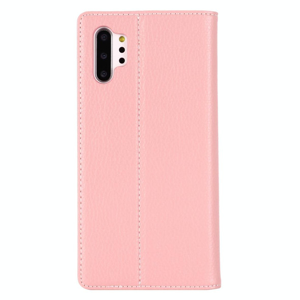 Galaxy Note 10+ GEBEI PU+TPU Horizontal Flip Protective Case with Holder & Card Slots(Rose Gold)