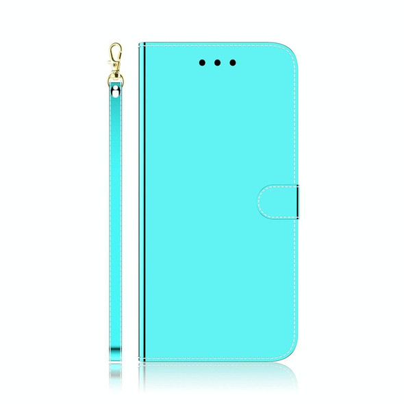 Galaxy S10+ Imitated Mirror Surface Horizontal Flip Leather Case with Holder & Card Slots & Wallet & Lanyard(Mint Green)