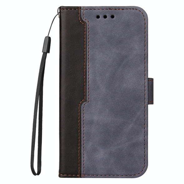 Samsung Galaxy S10+ Business Stitching-Color Horizontal Flip PU Leather Case with Holder & Card Slots & Photo Frame(Grey)