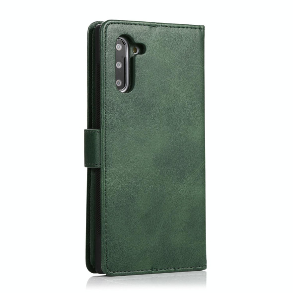 Samsung Galaxy Note10 Calf Texture 2 in 1 Detachable Magnetic Back Cover Horizontal Flip Leather Case with Holder & Card Slots & Wallet & Photo Frame(Green)