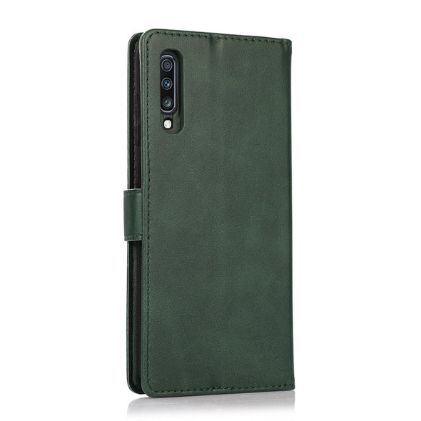 Samsung Galaxy A50s Calf Texture 2 in 1 Detachable Magnetic Back Cover Horizontal Flip Leather Case with Holder & Card Slots & Wallet & Photo Frame(Green)