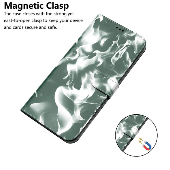 Samsung Galaxy S10 Cloud Fog Pattern Horizontal Flip Leather Case with Holder & Card Slot & Wallet(Dark Green)
