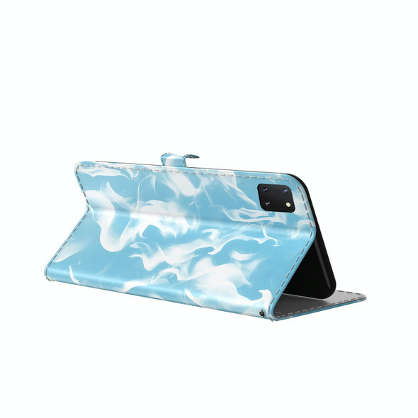 Samsung Galaxy Note10 Lite /A81 Cloud Fog Pattern Horizontal Flip Leather Case with Holder & Card Slot & Wallet(Sky Blue)