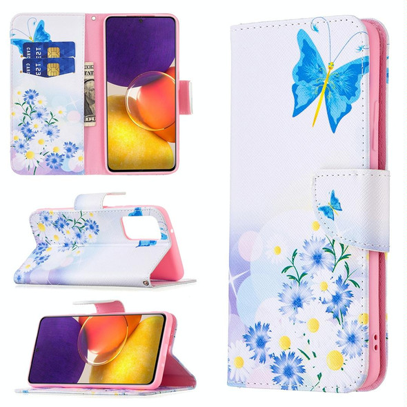 Samsung Galaxy A82 5G Colored Drawing Pattern Horizontal Flip Leather Case with Holder & Card Slots & Wallet(Butterfly Love)