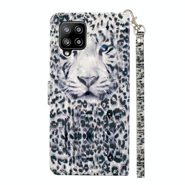 Samsung Galaxy A42 5G 3D Pattern Horizontal Flip PU Leather Case with Holder & Card Slots & Wallet(Leopard)