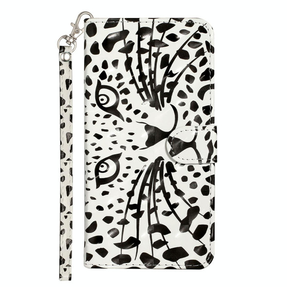 Samsung Galaxy A72 5G / 4G 3D Pattern Horizontal Flip PU Leather Case with Holder & Card Slots & Wallet(Leopard)