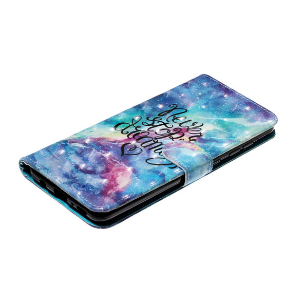 Samsung Galaxy A72 5G / 4G 3D Pattern Horizontal Flip PU Leather Case with Holder & Card Slots & Wallet(Blue Starry Sky)