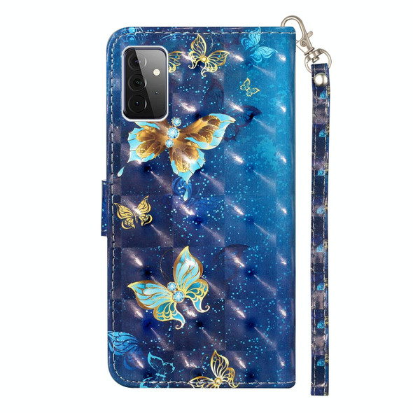 Samsung Galaxy A72 5G / 4G 3D Pattern Horizontal Flip PU Leather Case with Holder & Card Slots & Wallet(Rankine Butterfly)