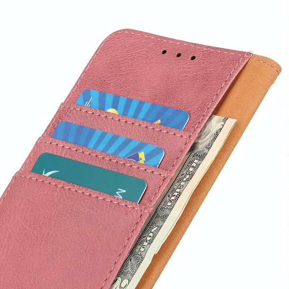 Samsung Galaxy A32 4G KHAZNEH Cowhide Texture Horizontal Flip Leather Case with Holder & Card Slots & Wallet(Pink)