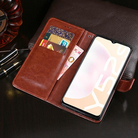 vivo iQOO U3 idewei Crazy Horse Texture Horizontal Flip Leather Case with Holder & Card Slots & Wallet(Brown)