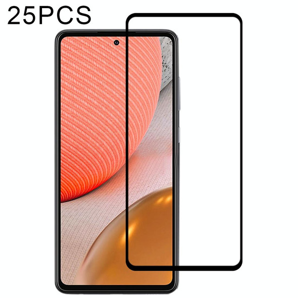 Samsung Galaxy A72 5G / 4G 25 PCS Full Glue Full Screen Tempered Glass Film