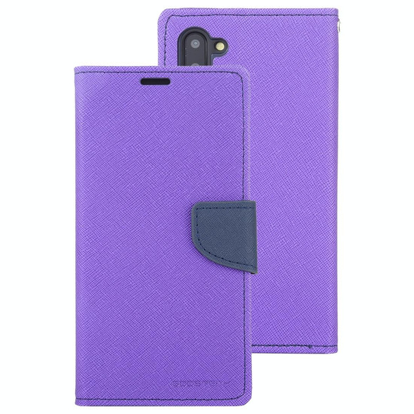Galaxy Note 10 MERCURY GOOSPERY FANCY DIARY Horizontal Flip Leather Case with Holder & Card Slots & Wallet(Purple)