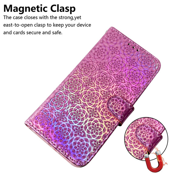 Samsung Galaxy S21+ 5G Solid Color Colorful Magnetic Buckle Horizontal Flip PU Leather Case with Holder & Card Slots & Wallet & Lanyard(Pink)