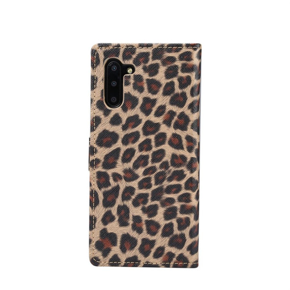 Leopard Pattern Horizontal Flip Leather Case with Holder & Card Slots for Galaxy Note 10(Brown)