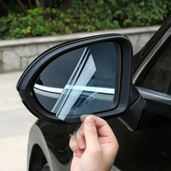 BAOJUN 730 2014-2017 Car PET Rearview Mirror Protective Window Clear Anti-fog Waterproof Rain Shield Film