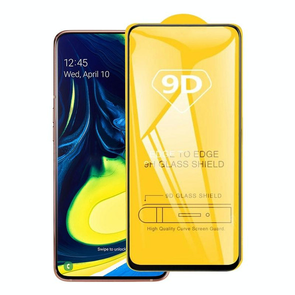 9D Full Glue Full Screen Tempered Glass Film - Galaxy A90 & A80