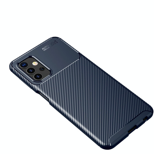 Samsung Galaxy A82 Carbon Fiber Texture Shockproof TPU Case(Blue)