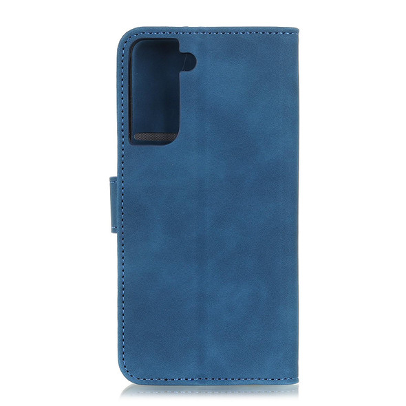 Samsung Galaxy S21 Plus 5G KHAZNEH Retro Texture PU + TPU Horizontal Flip Leather Case with Holder & Card Slots & Wallet(Blue)