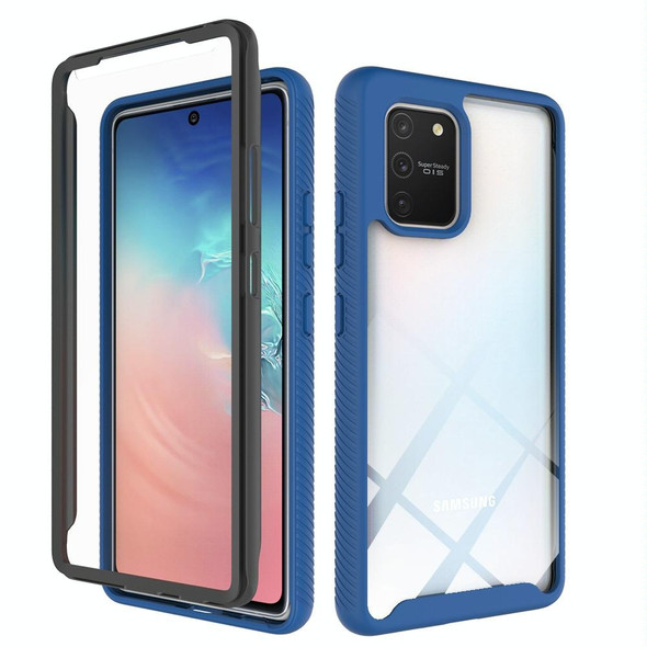 Samsung Galaxy S10 Lite Starry Sky Solid Color Series Shockproof PC + TPU Protective Case(Royal Blue)