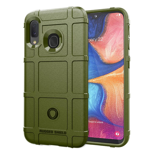 Samsung Galaxy A40 Full Coverage Shockproof TPU Case(Army Green)