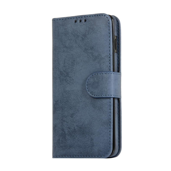 Samsung Galaxy S10+ Retro 2 in 1 Detachable Magnetic Horizontal Flip TPU + PU Leather Case with Holder & Card Slots & Photo Frame & Wallet(Dark Blue)