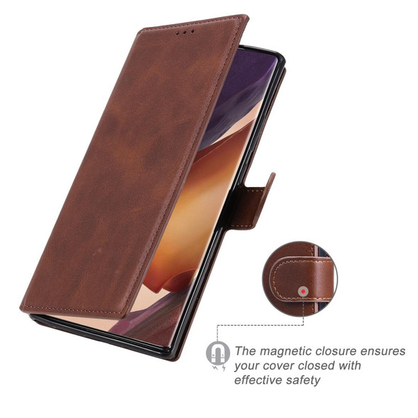 Samsung Galaxy Note 20 Ultra Classic Calf Texture PU + TPU Horizontal Flip Leather Case, with Holder & Card Slots & Wallet(Brown)