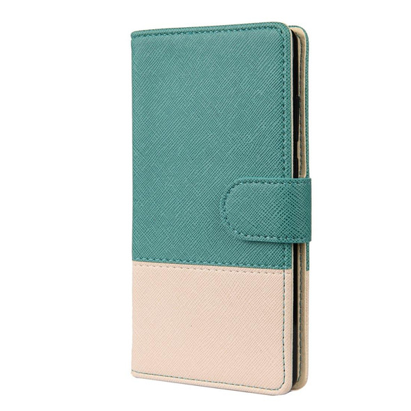 Samsung Galaxy Note20 Ultra Color Splicing Horizontal Flip Leather Case with Holder & Card Slots & Wallet & Photo Frame(Green)