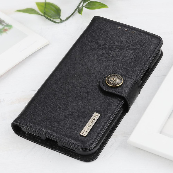Samsung Galaxy S20 FE 5G / S20 Fan Edition / S20 Lite KHAZNEH Cowhide Texture Horizontal Flip Leather Case with Holder & Card Slots & Wallet(Black)