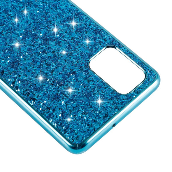 Samsung Galaxy A41 Glitter Powder Shockproof TPU Protective Case(Silver)