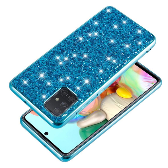 Samsung Galaxy A41 Glitter Powder Shockproof TPU Protective Case(Gold)