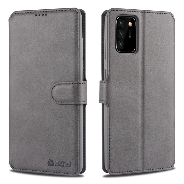 Samsung Galaxy Note20 Ultra AZNS Calf Texture Horizontal Flip Leather Case with Holder & Card Slots & Wallet & Photo Frame(Grey)