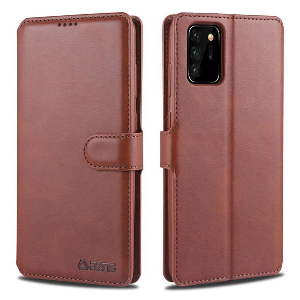 Samsung Galaxy Note20 Ultra AZNS Calf Texture Horizontal Flip Leather Case with Holder & Card Slots & Wallet & Photo Frame(Brown)
