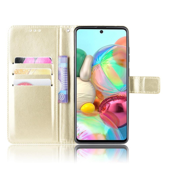 Galaxy A81/M60S/Note 10 Lite Retro Crazy Horse Texture Horizontal Flip Leather Case with Holder & Card Slots & Photo Frame(Gold)