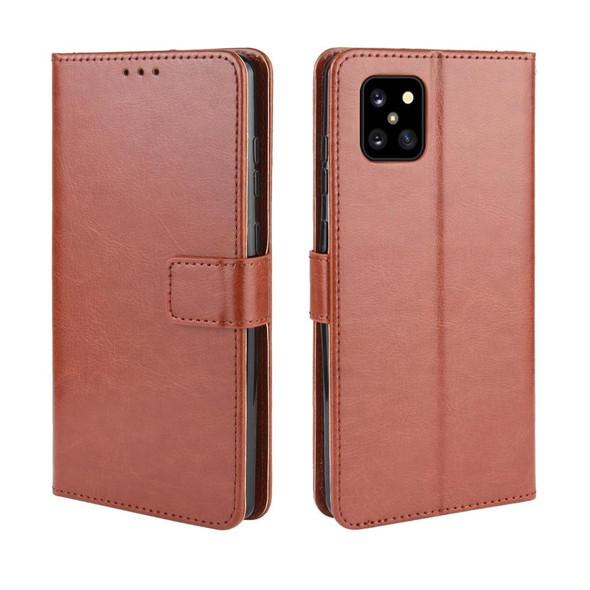 Galaxy A81/M60S/Note 10 Lite Retro Crazy Horse Texture Horizontal Flip Leather Case with Holder & Card Slots & Photo Frame(Brown)