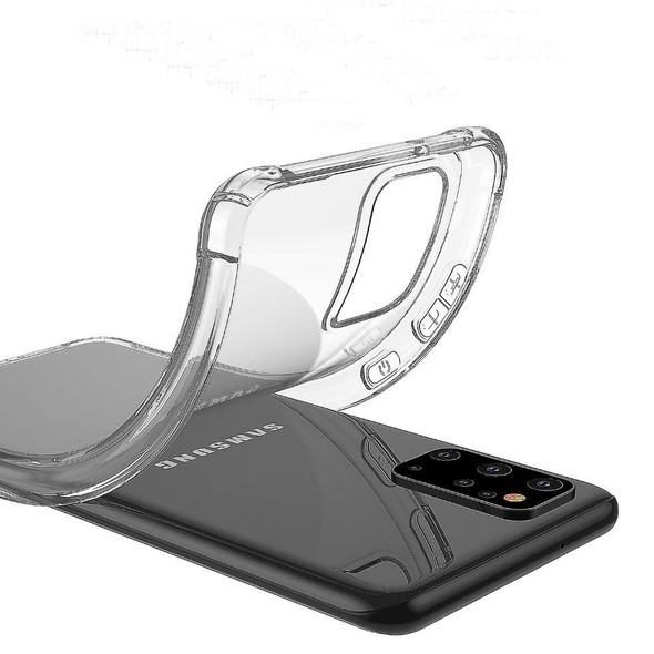 Galaxy S20 Ultra Four-Corner Anti-Drop Ultra-Thin Transparent TPU Phone Case(Transparent)
