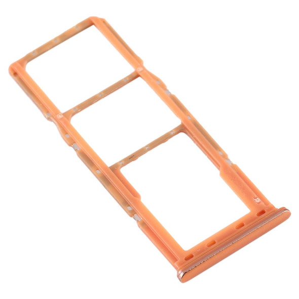 SIM Card Tray + SIM Card Tray + Micro SD Card Tray for Galaxy A70 (Orange)