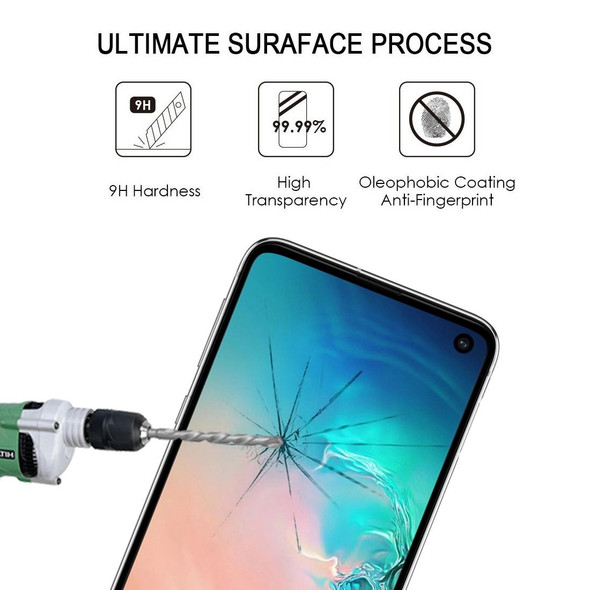 25 PCS 9H 2.5D Premium Curved Screen Crystal Tempered Glass Film for Galaxy S10, Lessen Version