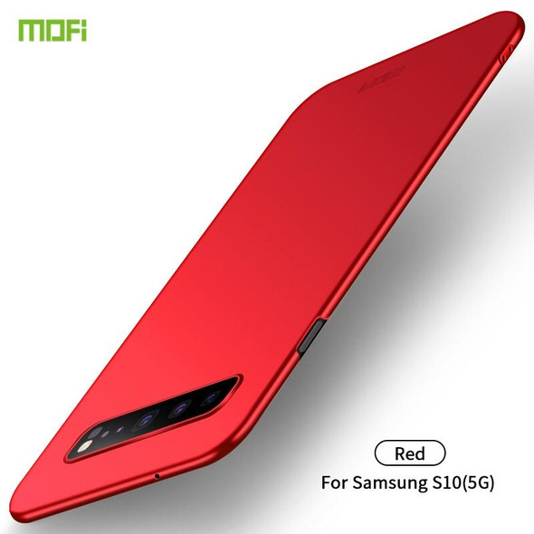 Galaxy S10 5G MOFI Frosted PC Ultra-thin Hard Case(Red)