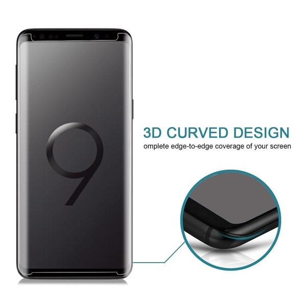 25 PCS - Galaxy S9 Plus Case Friendly Screen Curved Tempered Glass Film (Transparent)