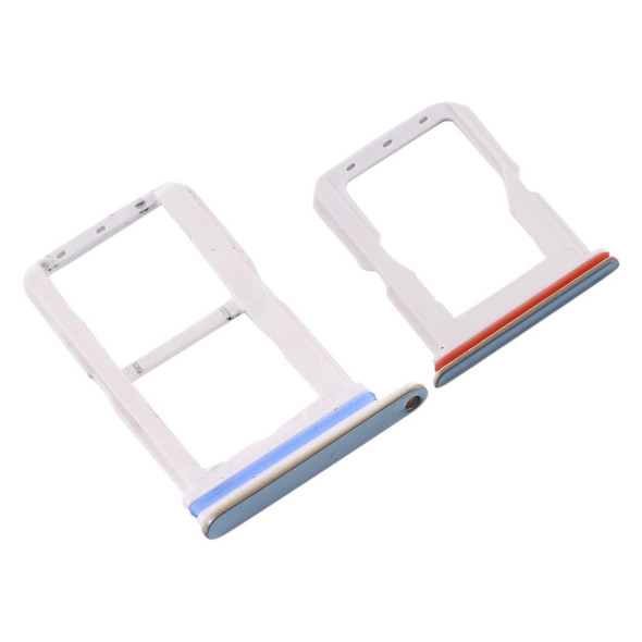 SIM Card Tray + SIM Card Tray + Micro SD Card Tray for Vivo S1 Pro(Silver)