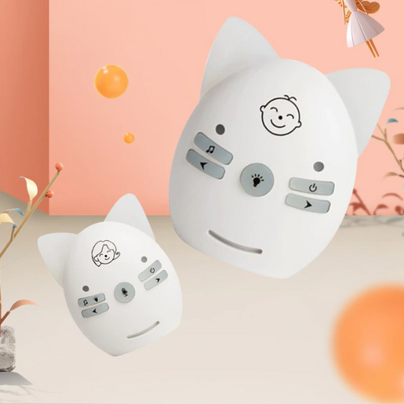 Long-Range Wireless Audio Baby Monitor with Two-Way Talk