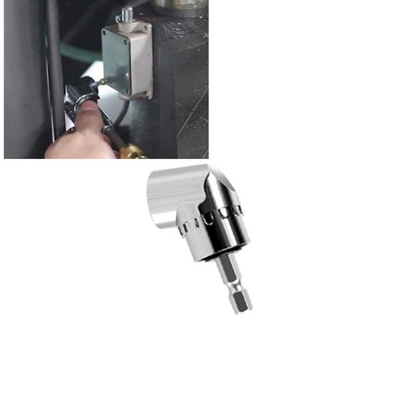 Electric Screwdriver Corner Device Turning Drill Screwdriver Hand Drill 90 Degree Corner Device, Size:60mm