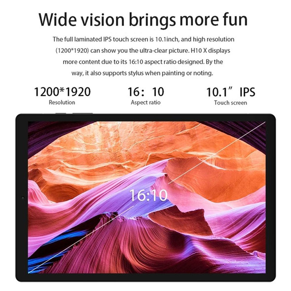 CHUWI HiPad X 4G LTE Tablet PC, 10.1 inch, 6GB+128GB, Android 10.0, Helio MT6771V Octa Core up to 2.0GHz, Support Dual SIM & OTG & FM & Bluetooth & Dual Band WiFi (Black)