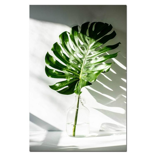 Plant Leaf English Letter Art Posters Prints Art Wall Pictures without Frame, Size:5070cm(A Leaf )