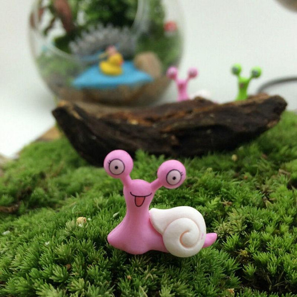 20 PCS Miniature Snail Statues Decorated Garden Toy House Decorations, Random Color Delivery