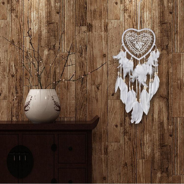 Creative Hand-Woven Crafts Dream Catcher Home Car Wall Hanging Decoration, Type:Without Light(White)