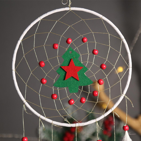 MS9065 Christmas Tree Style Holiday Decoration Woven Ornament Dream Catcher