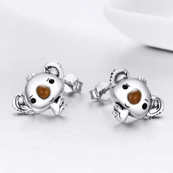 Koala Sterling Silver Ladies Gemstone Earrings